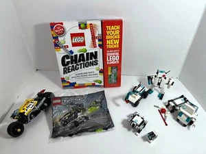 LEGO technic LOT:  Mini Robots 40413 + sealed Helicopter 30465 + reactions book - Picture 1 of 9