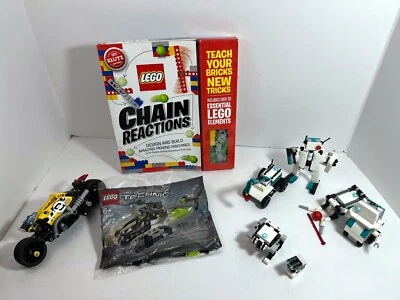 LEGO technic LOT:  Mini Robots 40413 + sealed Helicopter 30465 + reactions book - Image 1 of 4