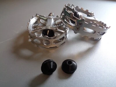 Old School BMX Suntour XC1 & XC2 Pedal Replacement Caps - Raw Black NOT ORIGINAL - Image 1 of 3