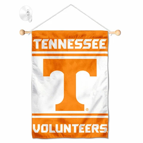 Tennessee Vols Mini Window Banner Hanging with Suction Cup Cover
