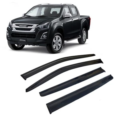 Windabweiser Regenabweiser Für Isuzu D-Max 2018 - 2024 Pick Up Externe Passform - Bild 1 von 4
