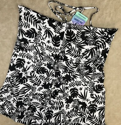 Reel Legends Swim Cover Up Dress Halter Convertible To Skirt  Women Sz 1X NWT - Image 1 of 4