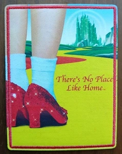 THE WIZARD OF OZ There's No Place Like Home EMBROIDERED PATCH BRAND NEW Ruby Red - Picture 1 of 3