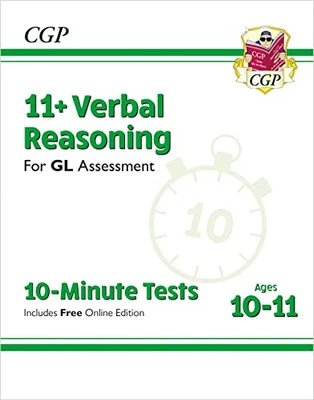11+ GL 10-Minute Tests: Verbal Reasoning - Ages 10-11 (with Onli... by CGP Books - Image 1 of 2