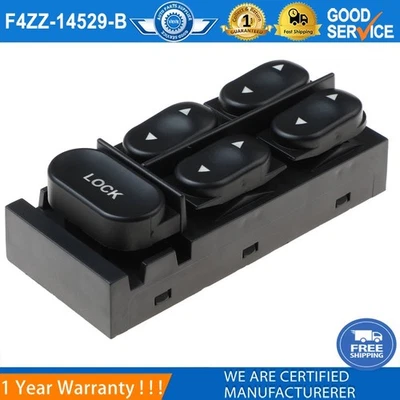 Interruptor de ventana eléctrica delantero izquierdo para Ford Mustang Escort 97-99 Mercury 1994-2004 Foto 1 de 4