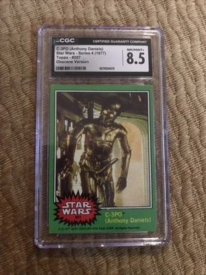 1977 Topps Star Wars C-3PO Error Card #207 – CGC 8.5 – Vtg High Grade Misprint - Image 1 of 4