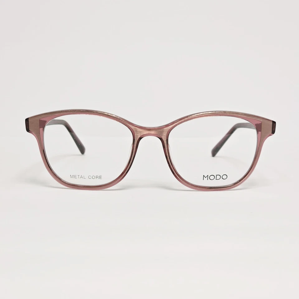 Gafas rectangulares hechas a mano para mujer MODO 6624 en cristal rosa | 52 mm Foto 1 de 4