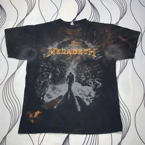 Megadeth T-shirt Size Large Distressed Band Tee - Picture 1 of 9