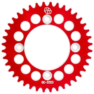 Primary Drive Rear Aluminum Sprocket 39 Tooth Red For Honda CRF110F 2013-2025 - Picture 1 of 2