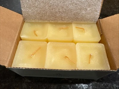 NEW PartyLite Holiday Spices Square Votive Candle K0239 Retired Pack of 6 - Image 1 of 3