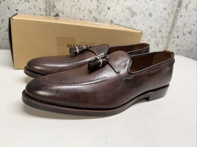 Allen Edmonds Grayson Chili Le/Brown Leather Tassel Loafers Men's US 11.5 B - Image 1 of 4