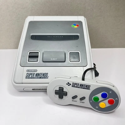 Super Nintendo SNES Console Funzionante con Cavi Controller Originale - Immagine 1 di 4