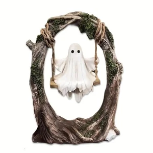 Miniatura Hadas Jardín Halloween Árbol Columpio Fantasma - Compra 3 Ahorra $5 - Imagen 1 de 1