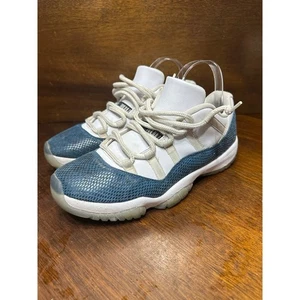Air Jordan Retro 11 Low Sneaker Basketball Shoe Men’s 9.5 Snakeskin Animal Print - Picture 1 of 9