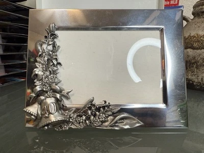 Marco de fotos 40 aniversario de acero inoxidable y estaño  Foto 1 de 4