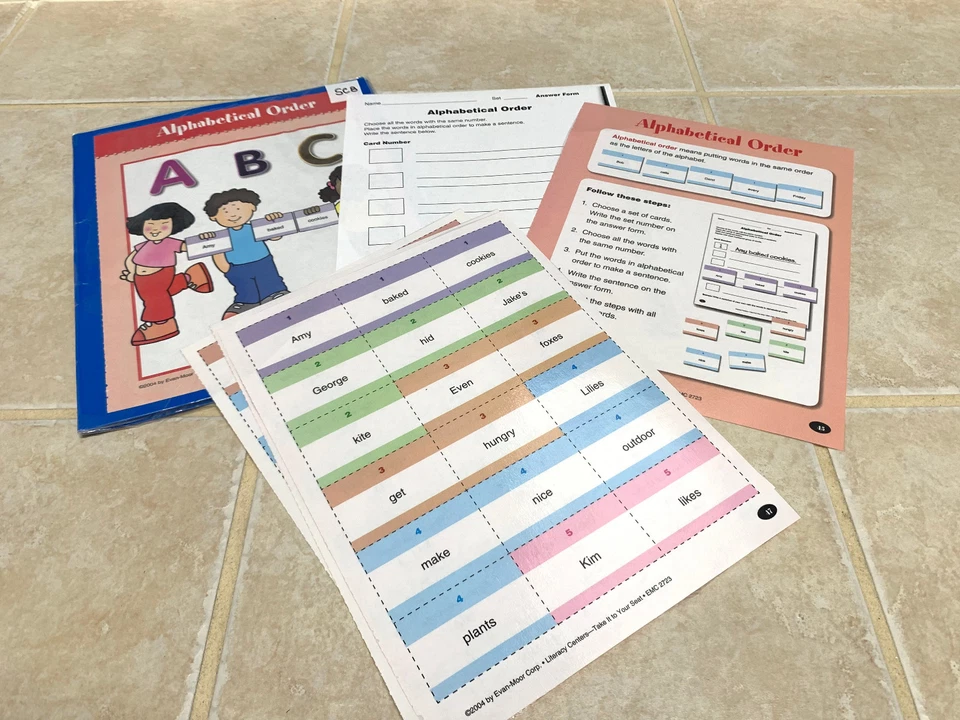 Teacher Made Literacy Center, Classroom Center-Alphabetical Order SC8 - Image 1 of 4