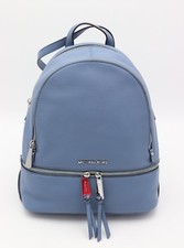 rhea medium frayed denim backpack