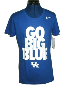 KENTUCKY WILDCATS GO BIG BLUE NIKE T SHIRT WOMENS LARGE BLUE NEW with tag - Picture 1 of 5