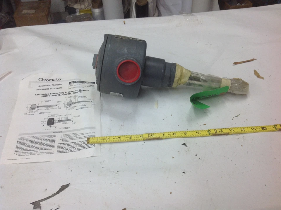Chromalox ARMTS-2205-3E2T2 Immersion Heater 480V, 1PH 60 to 250F, NEW NO BOX - Image 1 of 4