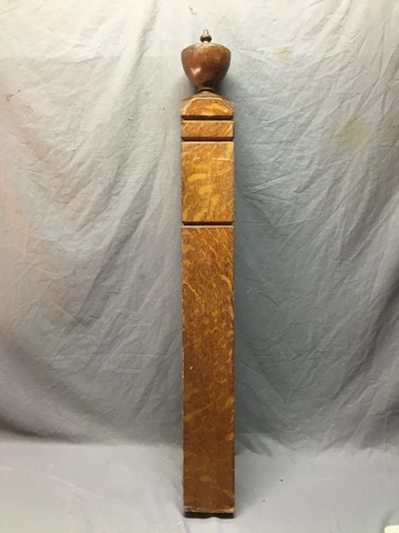 Antique Decorative Urn Top  Finial wood Newel Post 5x46 VTG Staircase 907-20B Cover