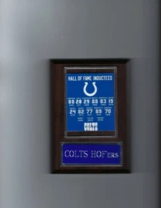 BALTIMORE COLTS HOF PLAYERS PLAQUE FOOTBALL NFL INDIANAPOLIS - Picture 1 of 1