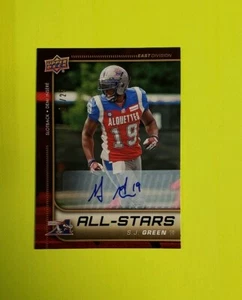 Upper Deck CFL Signatures #166 S.J. 2015 Verde SN 07/25 - Imagen 1 de 2