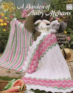 OOP!!! A GARDEN OF BABY AFGHANS TO KNIT & CROCHET - Picture 1 of 2