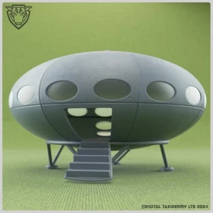 Casa Futuro - Moderna - Vivienda Artística - Casa Pod - Modelo Ferroviario 1/76, 28 mm - Imagen 1 de 7