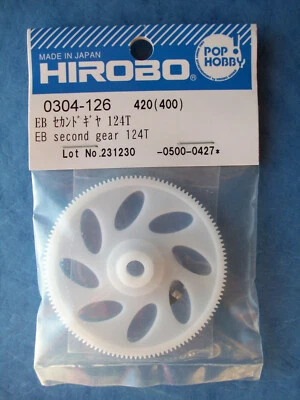 VINTAGE HIROBO 0304 126 SECOND GEAR 124T 124 TOOTH W/ HARDWARE EB EMBLA 0304-126 - Image 1 of 2