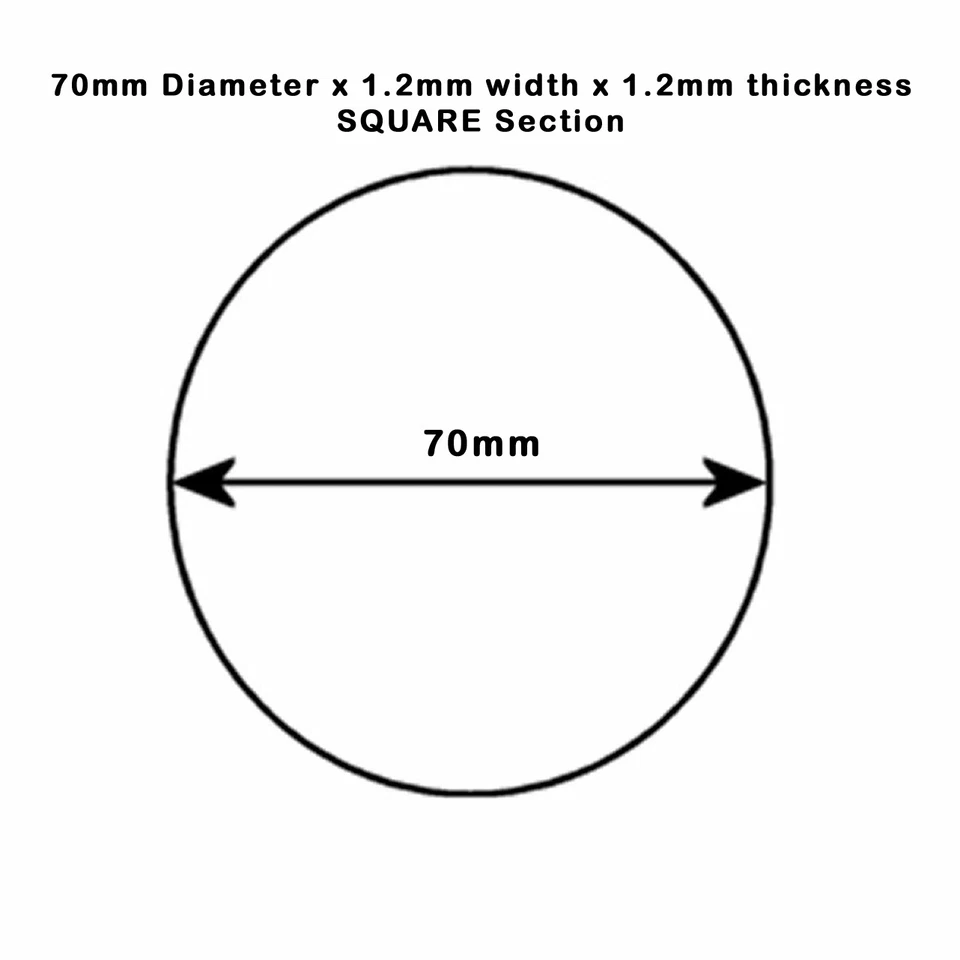 Cassette Recorder Drive Belt Drive Belt SQUARE Section 70mm X 1.2mm - Tape Deck - Image 1 of 1