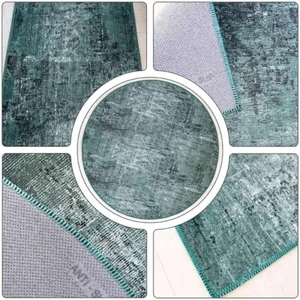 Benissimo Washable Rug, Abstract Modern Printed Design, Non-Slip, 90% Cotton - Picture 1 of 61