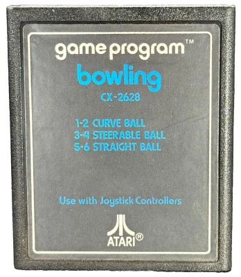 Atari 2600 Game Program Bowling 1979 Untested Curve Steerable Straight Ball - Image 1 of 3