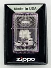 Rare Iconic Zippo Car High Polish Purple Zippo Lighter New