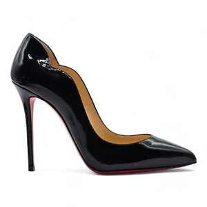 Christian Louboutin Hot Chick Lackleder Pumps 100 schwarz $ 845 (Größe wählbar) - Bild 1 von 13