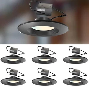 Lightdot LED Recessed Lighting 6 inch Downlight with Baffle Trim 3000K/4000K/... - Picture 1 of 6