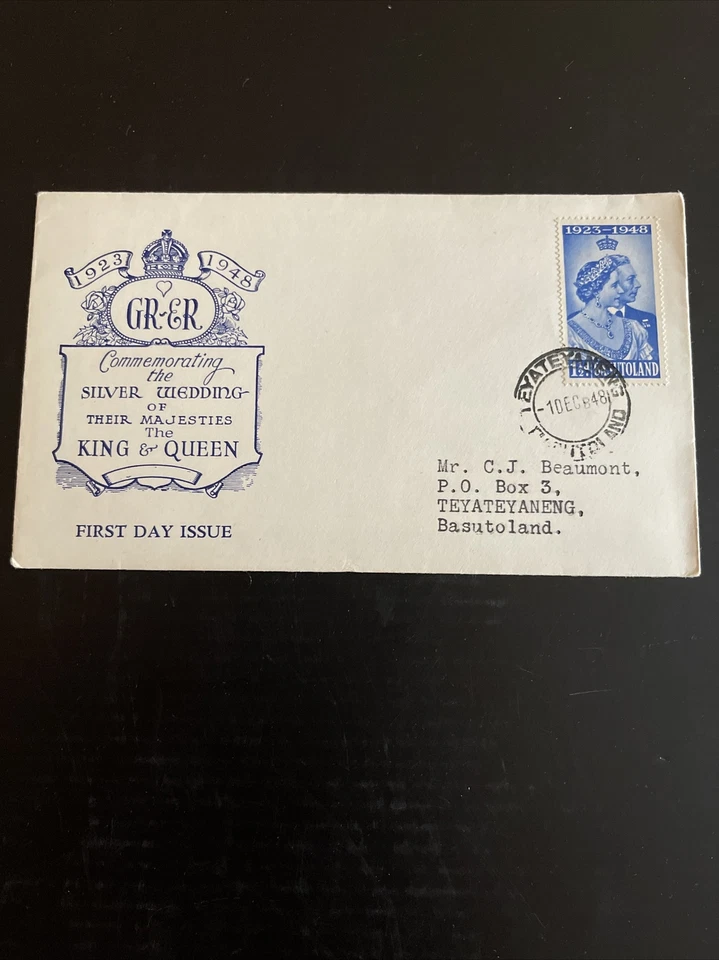 Silver Wedding  1948 Basutoland  First Day Issue Cover,preowned - Image 1 of 4