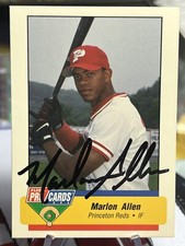 1994 Princeton Reds Fleer ProCards #3266 Marlon Allen Auto Signed