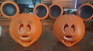 Disney Mickey & Minnie Mouse Iluminar Jack O'Lantern Calabaza Molde Soplado Halloween - Imagen 1 de 21