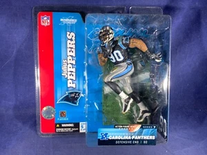  "FIGURA DE ACCIÓN V5-31 CAROLINA PANTHERS NFL JULIUS PEPPERS - NUEVA EN CAJA - 7"" DE ALTO" - Imagen 1 de 5