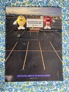 Vintage 1998 M & M’s Candies Print Ad Official Candy Of The New Millennium - Picture 1 of 7