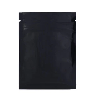 Bulk Lot Clearance Case 6500 Glossy Black Zip Bags 7.5x10cm 3x4in 3MIL Thickness - Picture 1 of 3