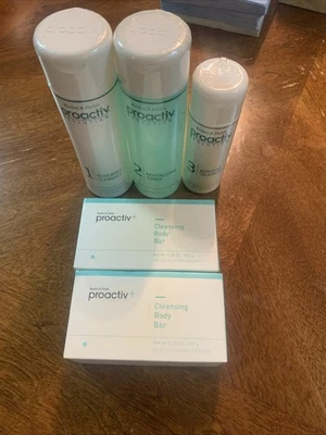 Lot 5-2 Proactive Cleansing Body Bar Acne Treatment Soap 5.25oz & 3 Step System - Image 1 of 4