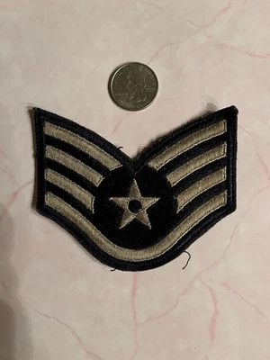Embroidered Sew-On Shoulder Patch -  United States Air Force Staff Sergeant E-5 - Image 1 of 2