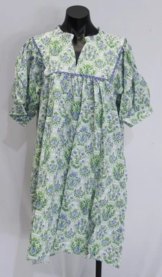 Chic Soul Women's Plus Make My Night Cotton Dress AC2 Green Floral Size 2X  - Image 1 of 4