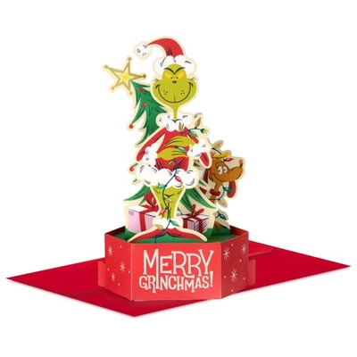 Tarjeta de Navidad emergente Hallmark Dr. Seuss Grinch Feliz Navidad Foto 1 de 4