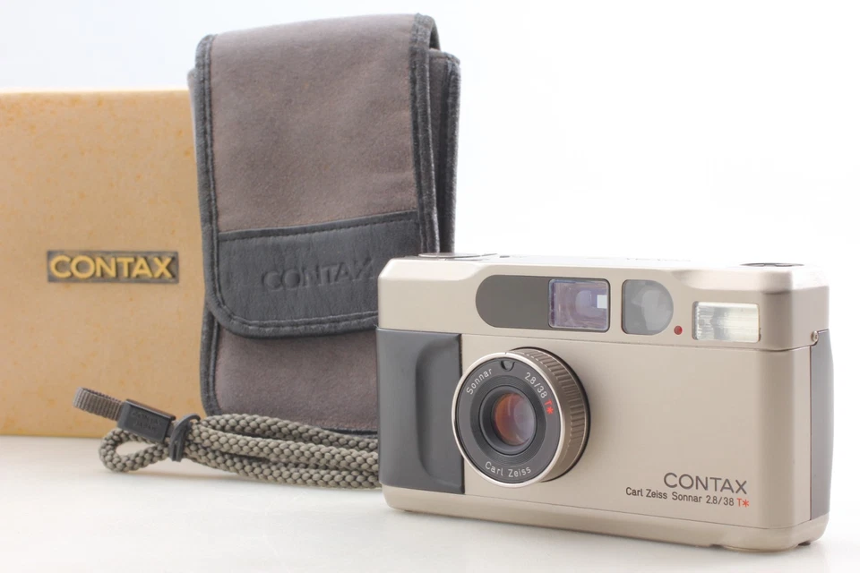 【TOP MINT】 Contax T2 Titan Silver Point & Shoot 35mm Film Camera from Japan 637 - Image 1 of 4