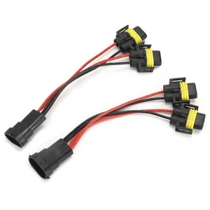 H11/H8 2‑Way Splitter Wiring Harness Male To Female Car For Fog Lamp Headlight - Zdjęcie 1 z 12