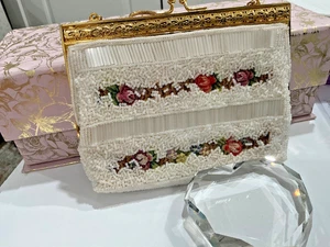 Vintage Micro Bead Abendtasche - Bild 1 von 4