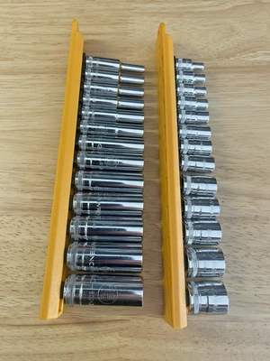 GearWrench 1/4” Metric 12pt Shallow & Deep Sockets 80306 80308 New 4mm-15mm - image 1 of 3