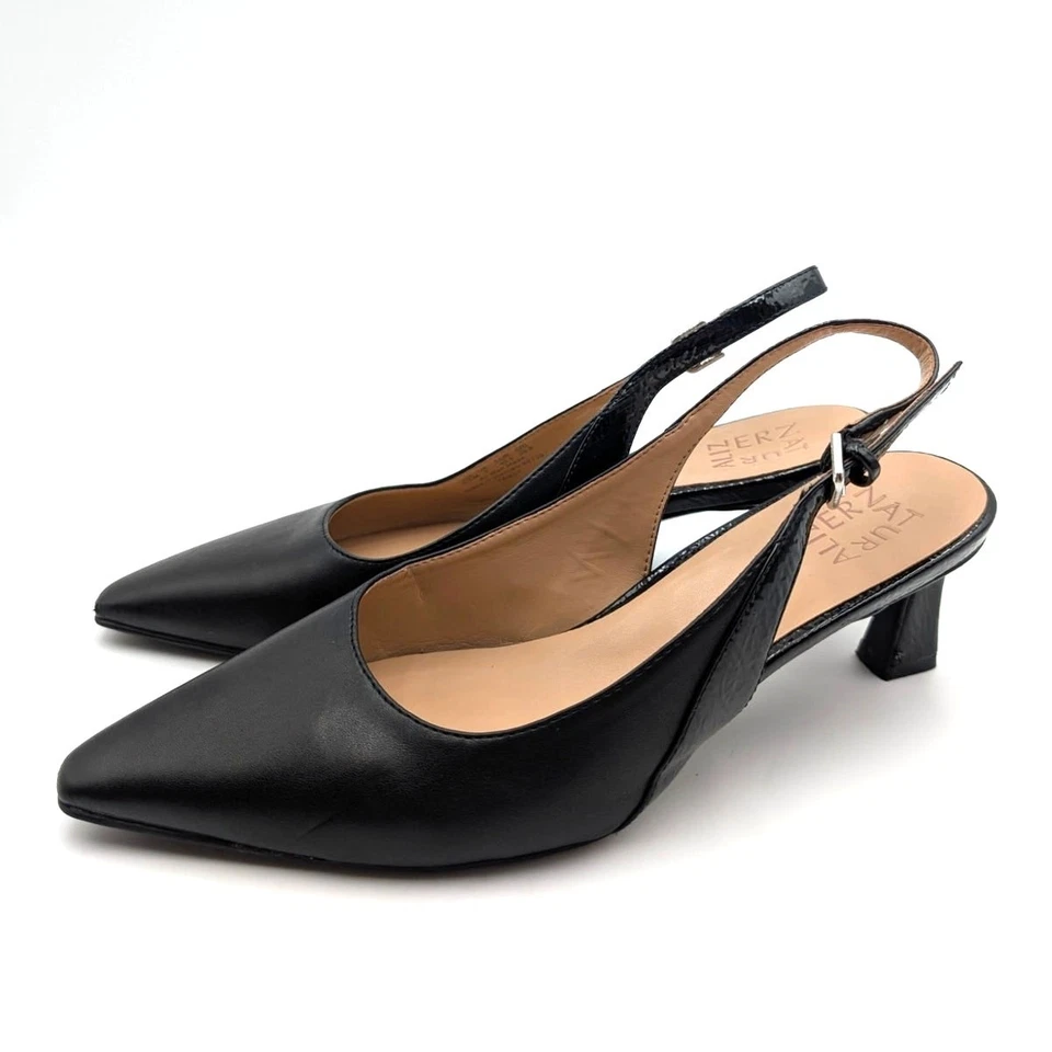 Bomba de tacón Naturalizer Tansy con cordones para mujer negra lisa talla US9,5 M EU40,5 Foto 1 de 4